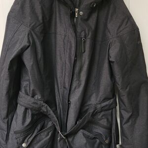 Columbia Men's Charcoal Hooded Raincoat